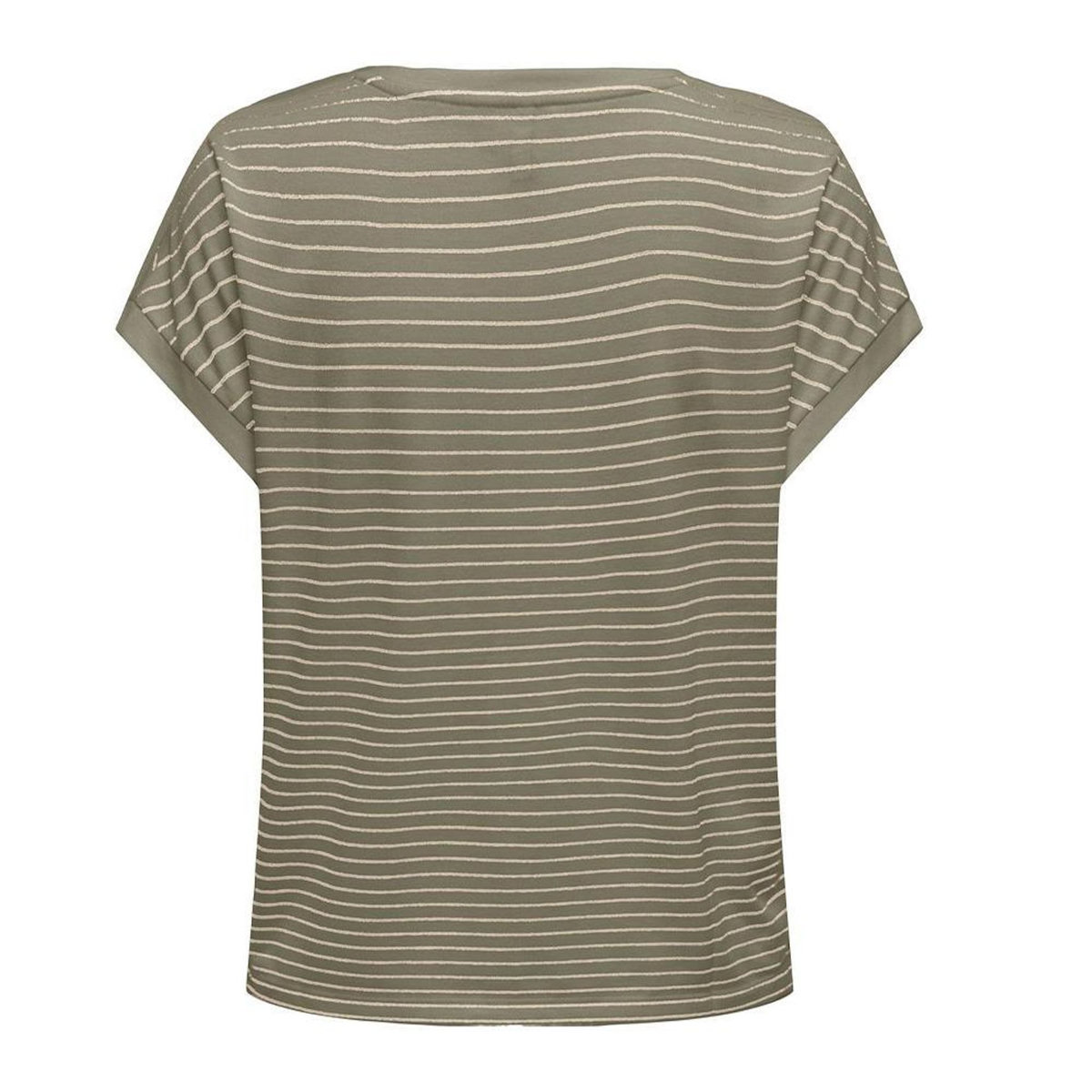 Only T-Shirt Kaki/Doré Femme Only Karla