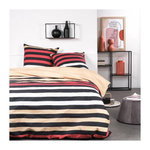 Today Parure de lit - TODAY Sunshine - 240x220 cm - 2 personnes - coton imprimé rayé