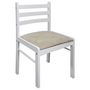Voir la diapositive 4 : VIDAXL Chaises a manger lot de 2 blanc hevea solide et velours