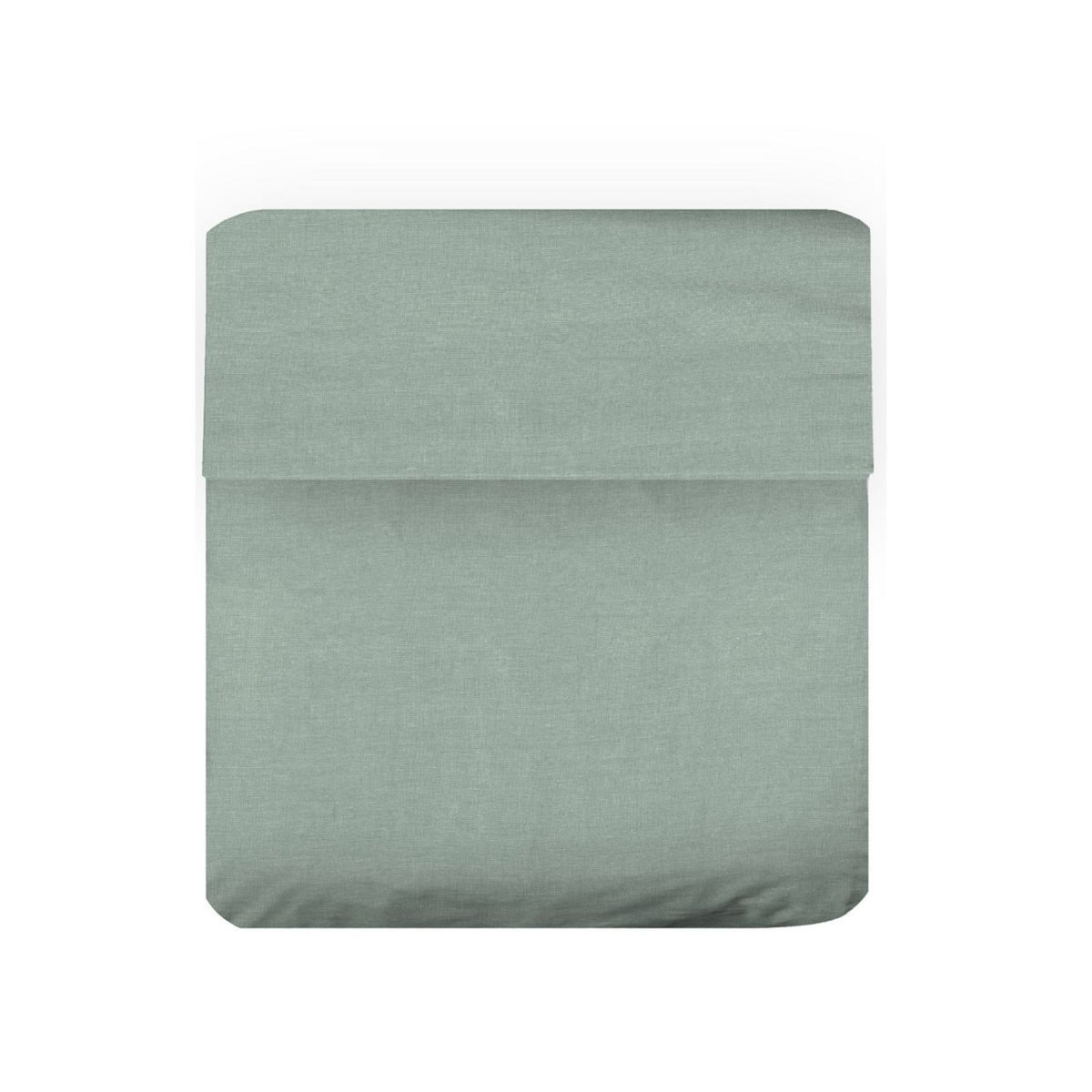 Drap plat uni en coton-lin 