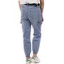 Voir la diapositive 2 : MONDAY PREMIUM Jean Mom Fit Cargo Ceinture  Femme Monday Premium LW-357