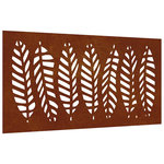 VIDAXL Decoration murale jardin 105x55 cm acier corten design feuille