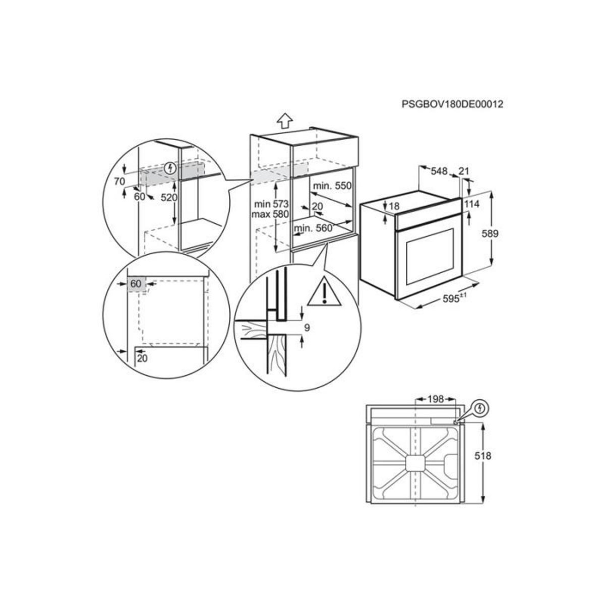 ELECTROLUX Four encastrable Electrolux Série 600 EOF4P46H