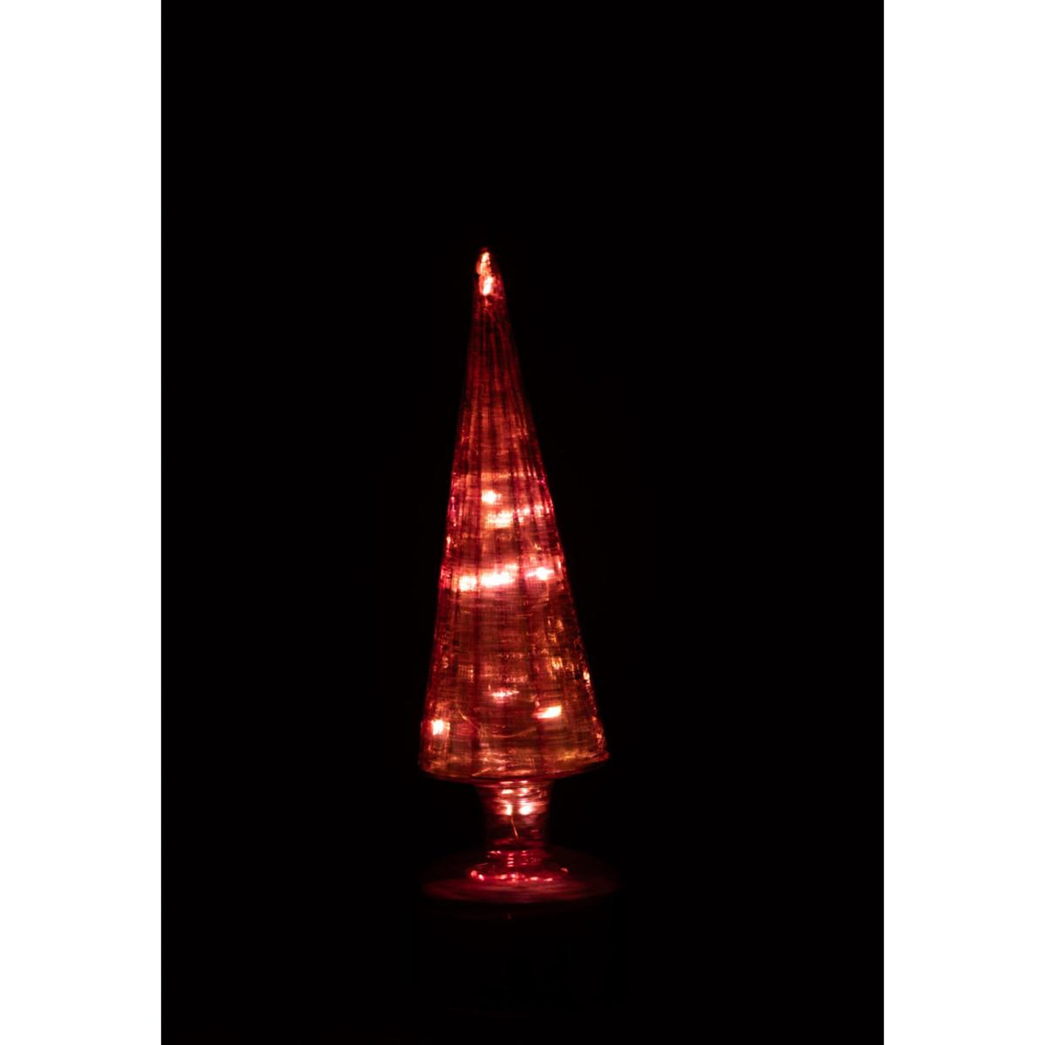 Voir la diapositive 6 : J-LINE Sapin Tournant à LED  Félicie  31cm Rose