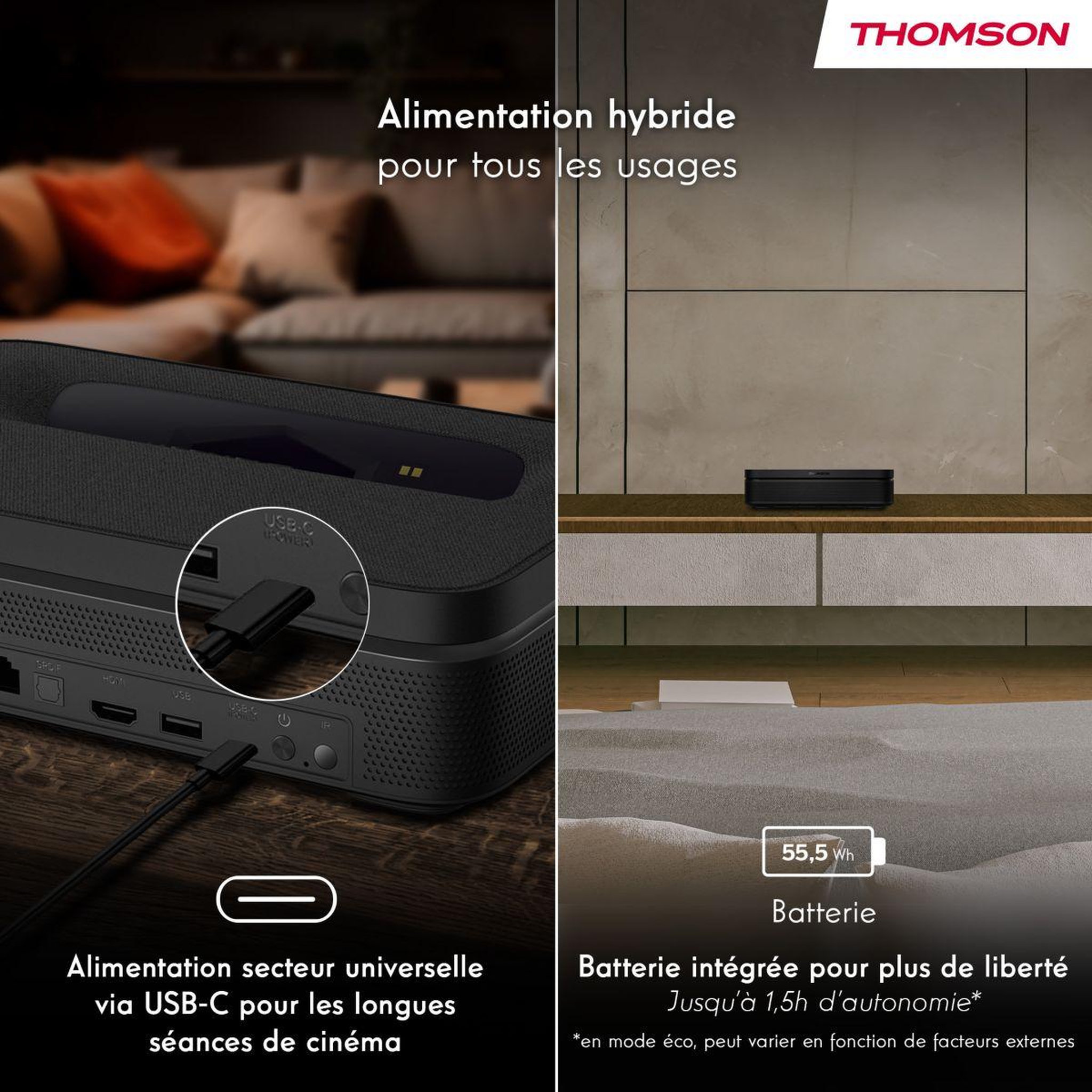Voir la diapositive 3 : THOMSON Vidéoprojecteur portable sirius pg55b