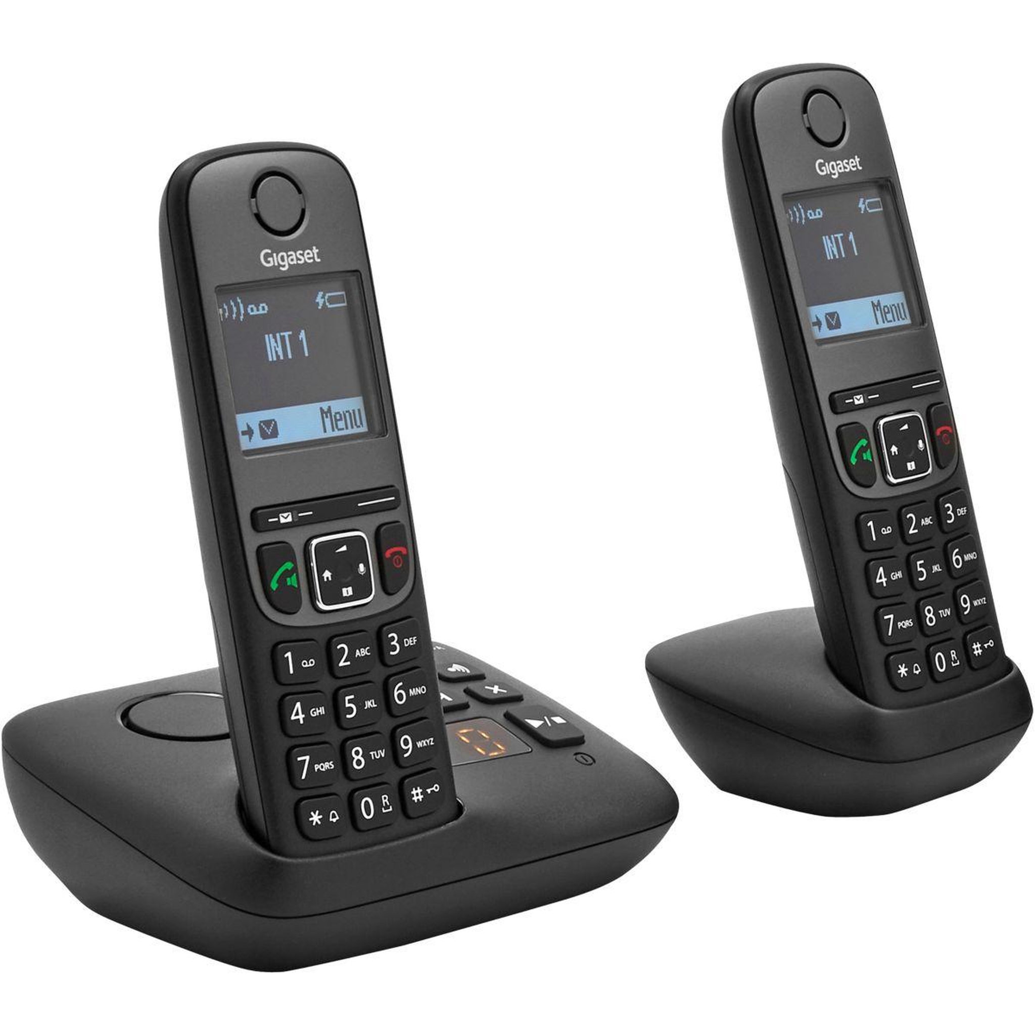 Voir la diapositive 1 : GIGASET Téléphone sans fil A605A Duo Noir