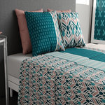 ATELIER DU COTON Parure de drap housse 100% coton 57fils-limbe. Coloris disponibles : Rose