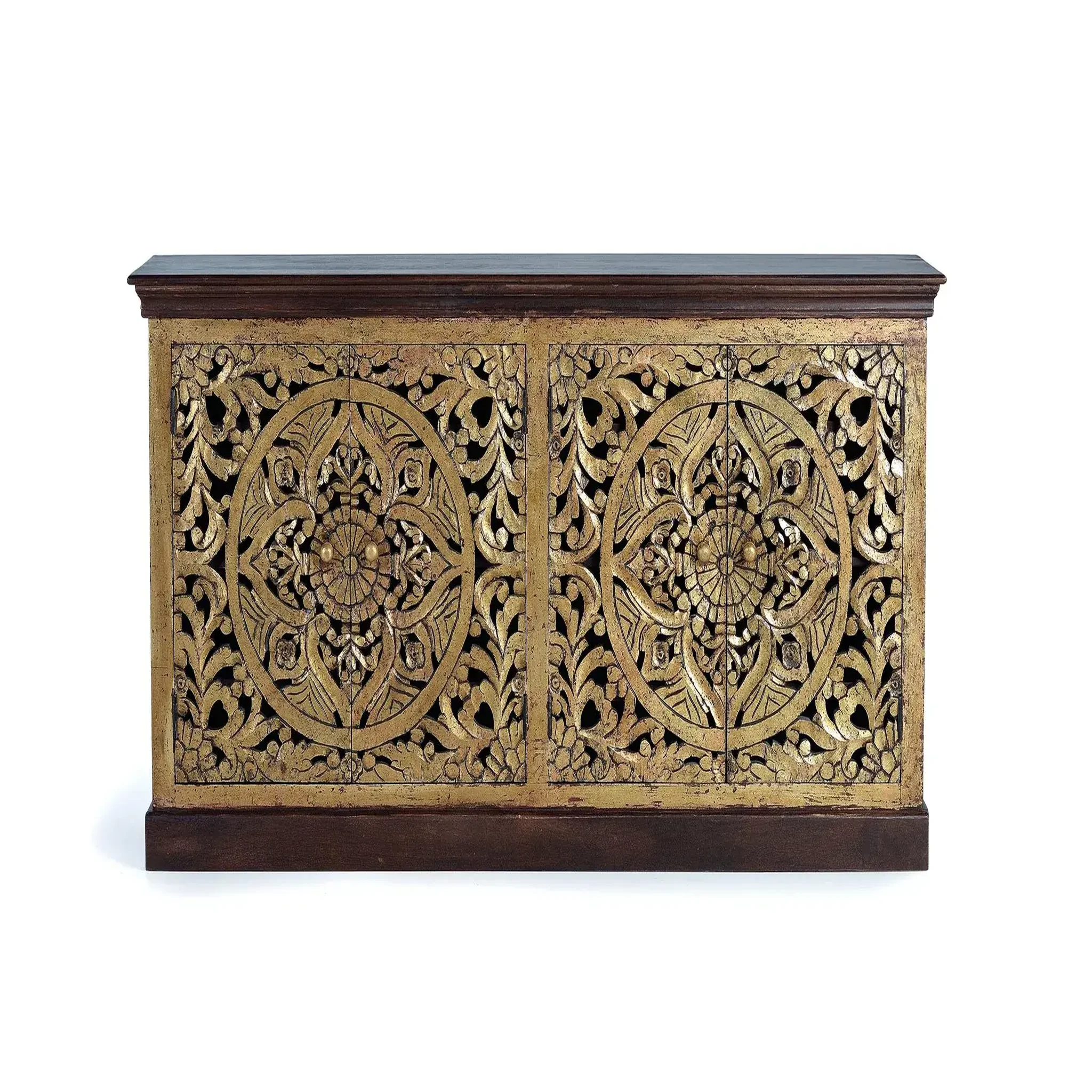 GINER Y COLOMER SL Buffet en bois de manguier 180cm style boho sculpté