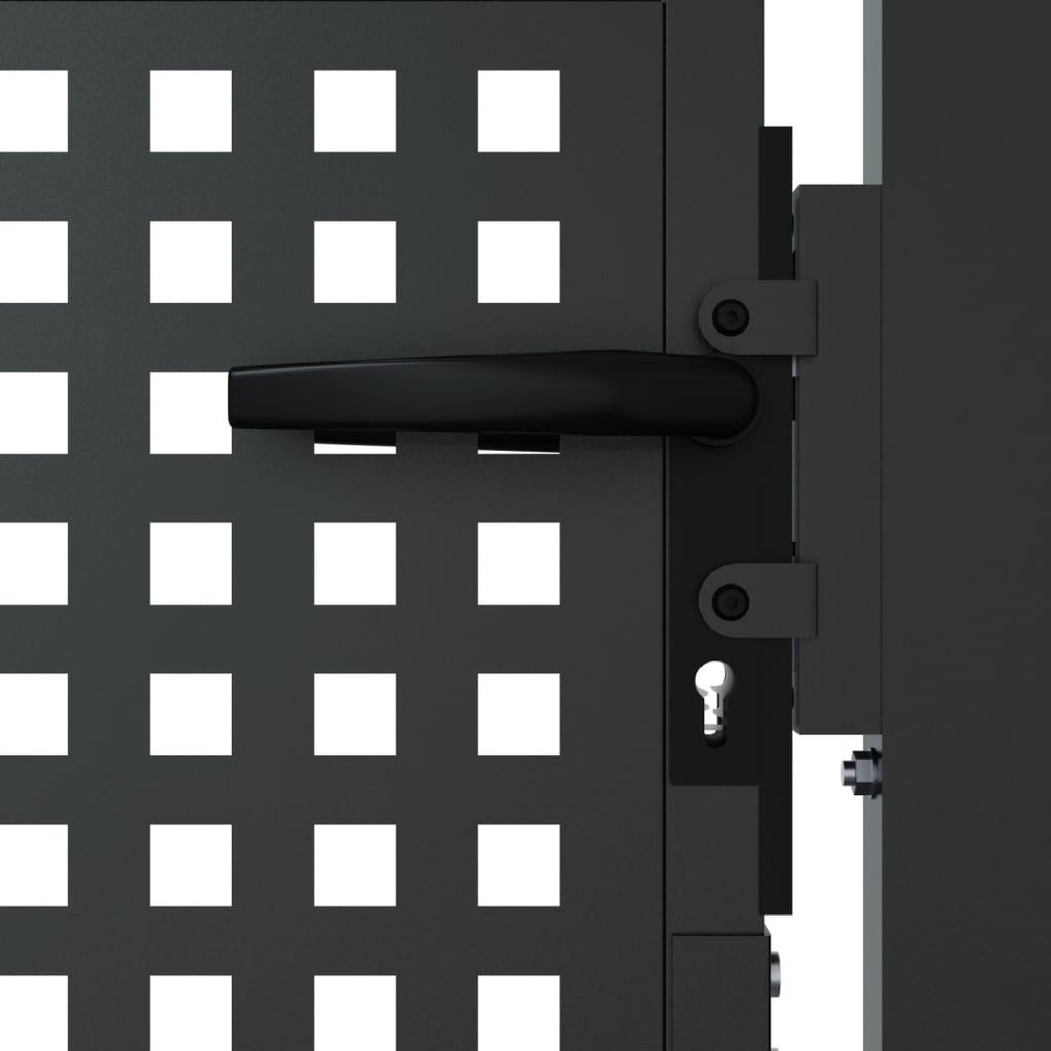 Voir la diapositive 4 : VIDAXL Portail de jardin anthracite 105x225 cm acier