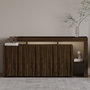 Voir la diapositive 2 : Habitat et Jardin Buffet en bois  Beliz  - 170 x 35 x 80 cm - Noyer