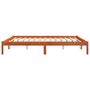 Voir la diapositive 5 : VIDAXL Cadre de lit sans matelas cire marron 180x200cm bois pin massif