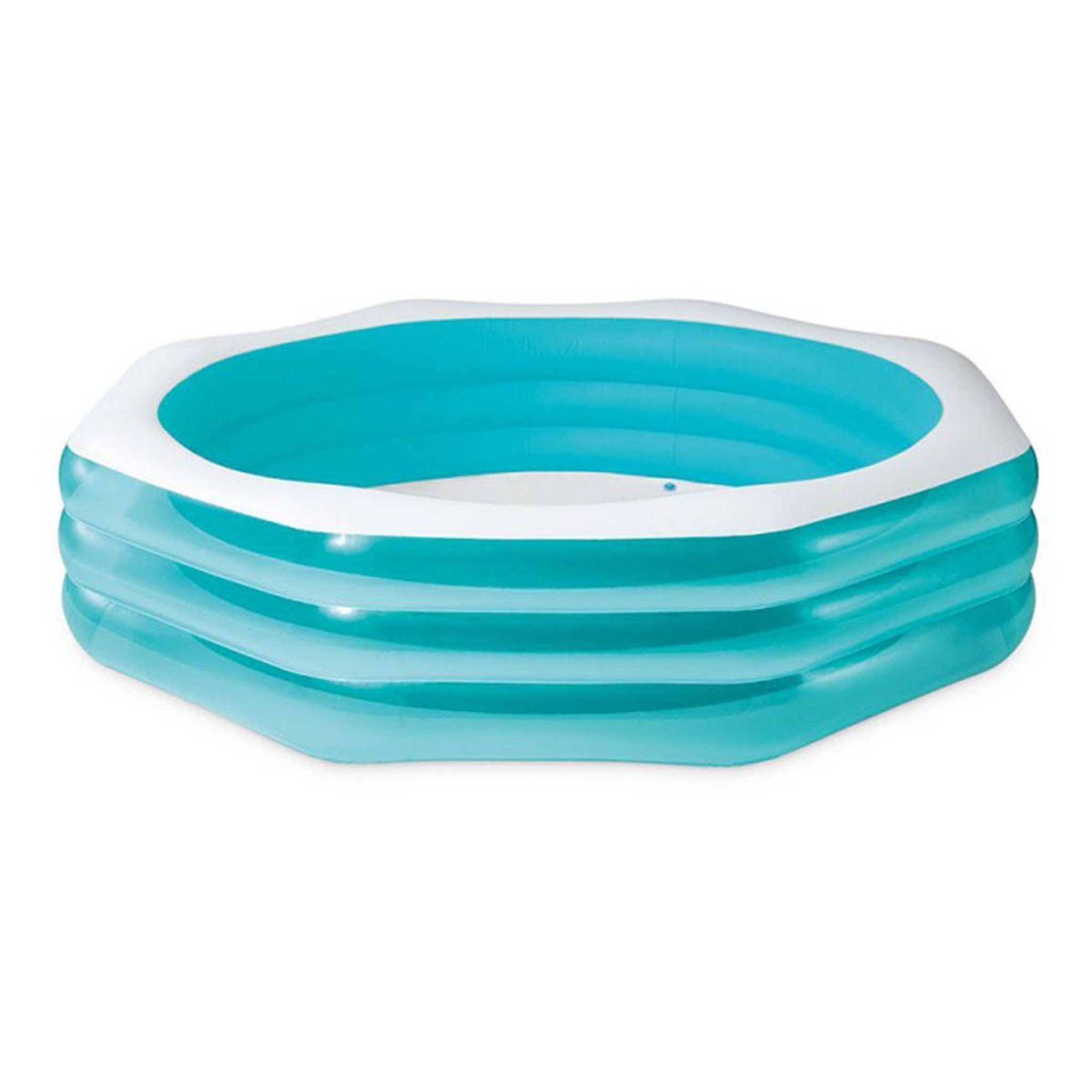 Voir la diapositive 1 : INTEX Piscine gonflable enfant  crystal  254cm bleu