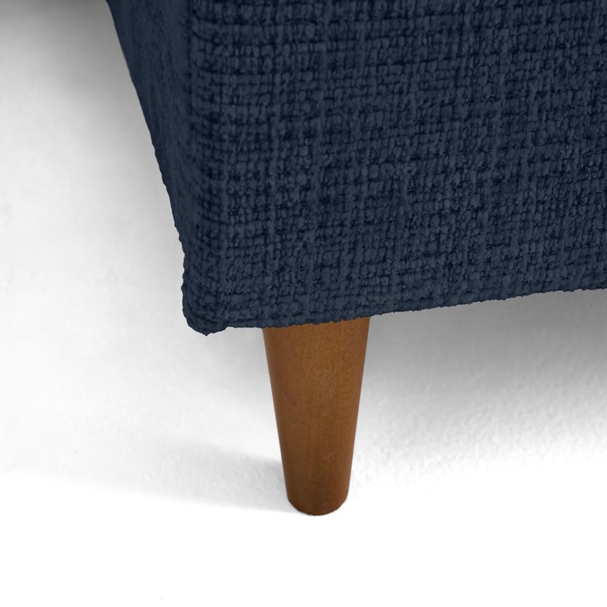 Voir la diapositive 4 : LISA DESIGN Anna - canapé d'angle droit 5 places convertible en velours texturé