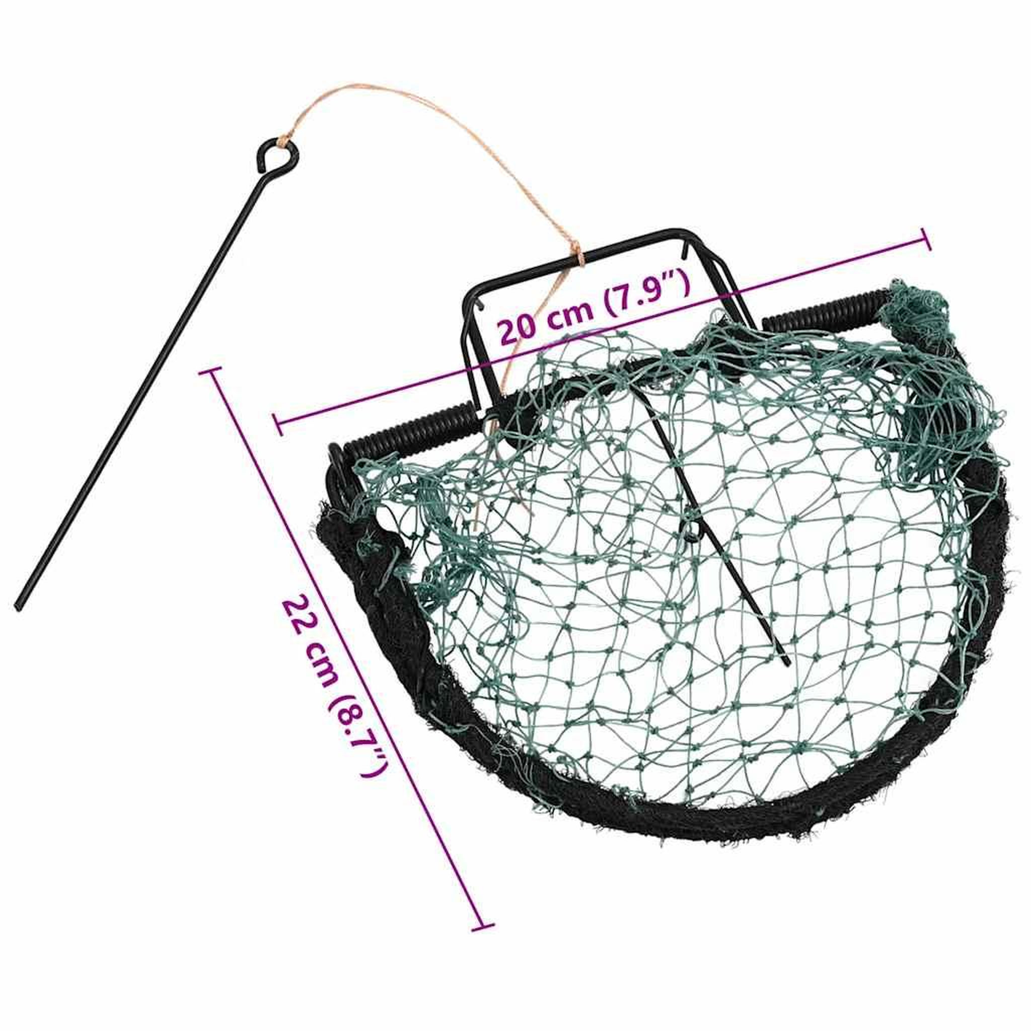 Voir la diapositive 6 : VIDAXL Piege a oiseaux vert 20 cm acier