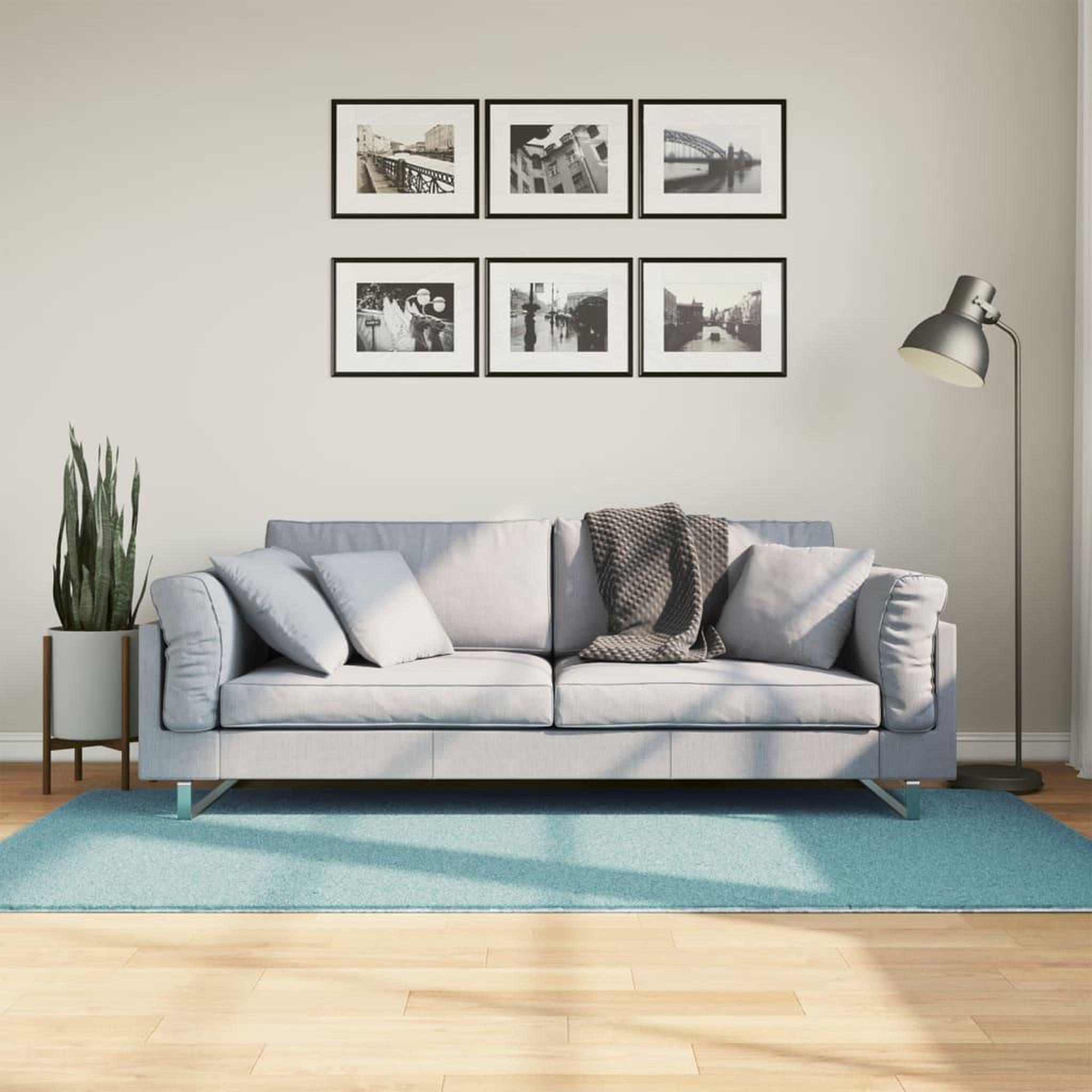 VIDAXL Tapis OVIEDO a poils courts vert 100x200 cm