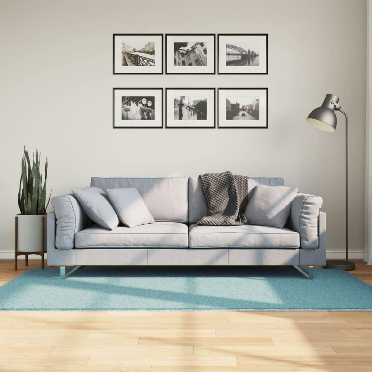 VIDAXL Tapis OVIEDO a poils courts vert 100x200 cm