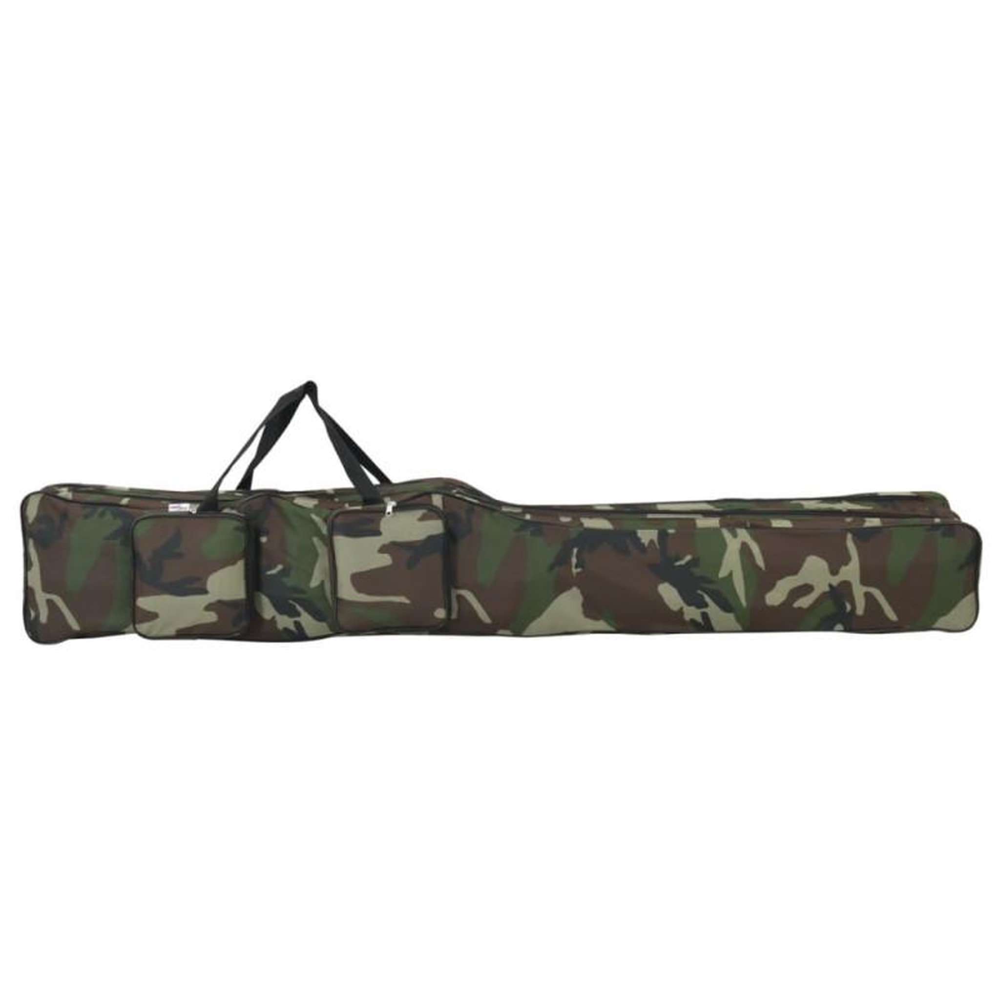 Voir la diapositive 1 : VIDAXL Sac de canne à pêche vert camouflage 150 cm tissu oxford