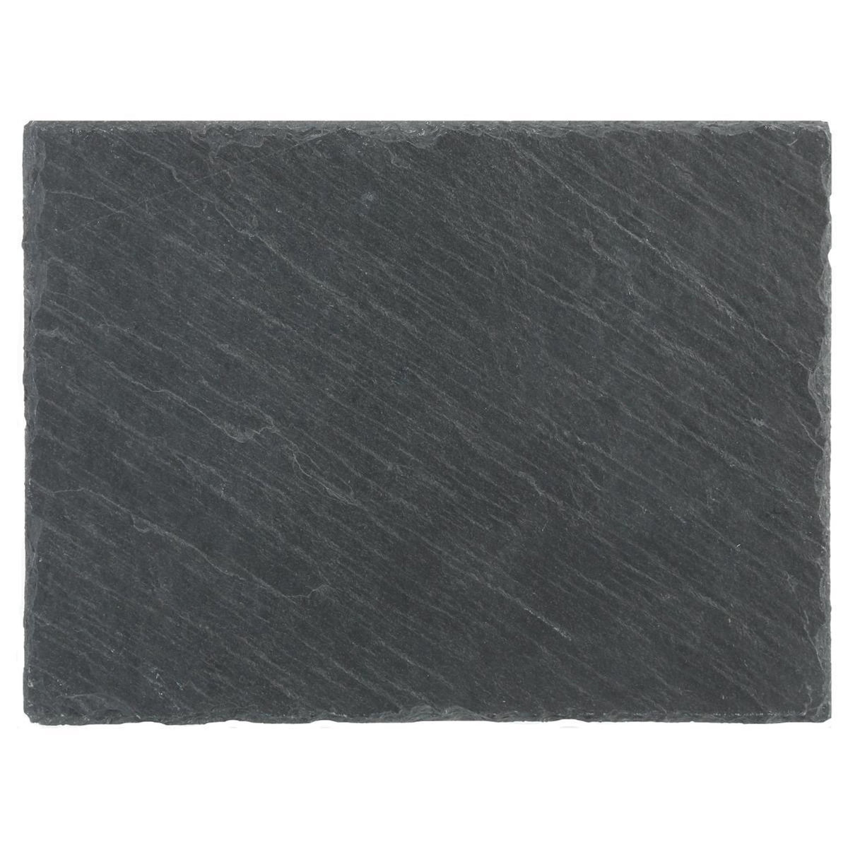 SECRET DE GOURMET Lot de 6 Assiettes Plates  Ardoise  32cm Gris