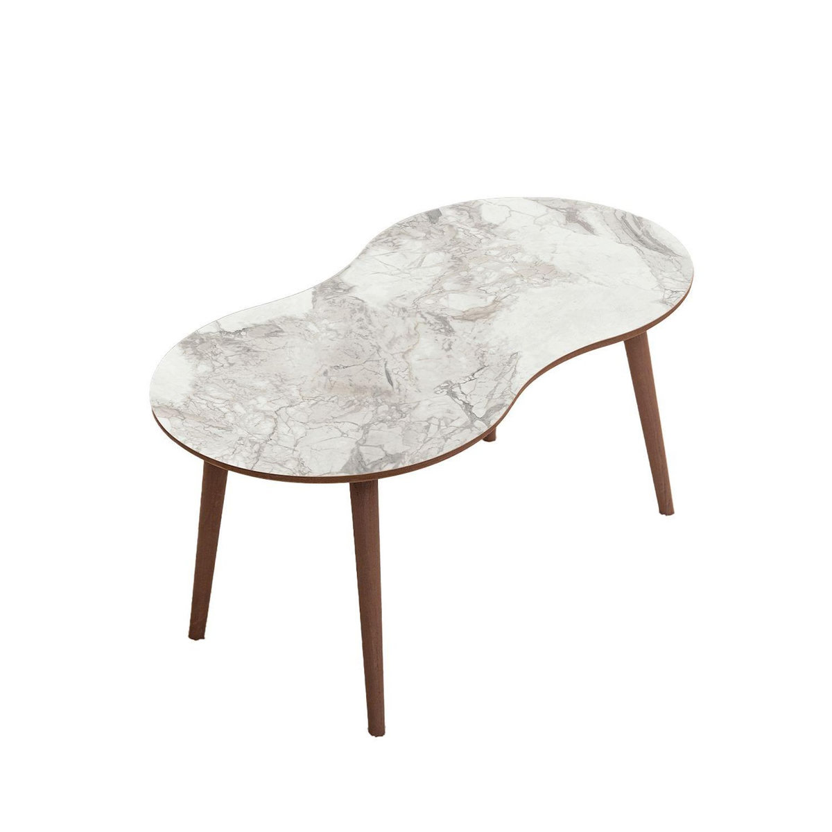 Habitat et Jardin Table basse en bois  Moon  99 x 54 x 45 cm - Blanc