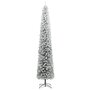 Voir la diapositive 2 : VIDAXL Sapin de Noël mince avec support et flocon de neige 270 cm PVC