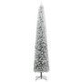 Voir la diapositive 2 : VIDAXL Sapin de Noël mince avec support et flocon de neige 270 cm PVC