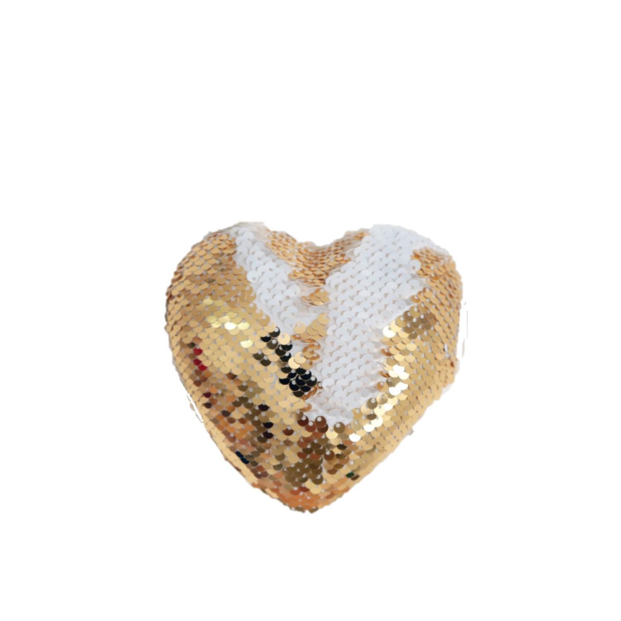 HEART OF THE HOME Décoration pour sapin de Noël en sequin Cœur