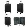 Voir la diapositive 3 : David Jones Lot de 3 valises dont 1 cabine souples