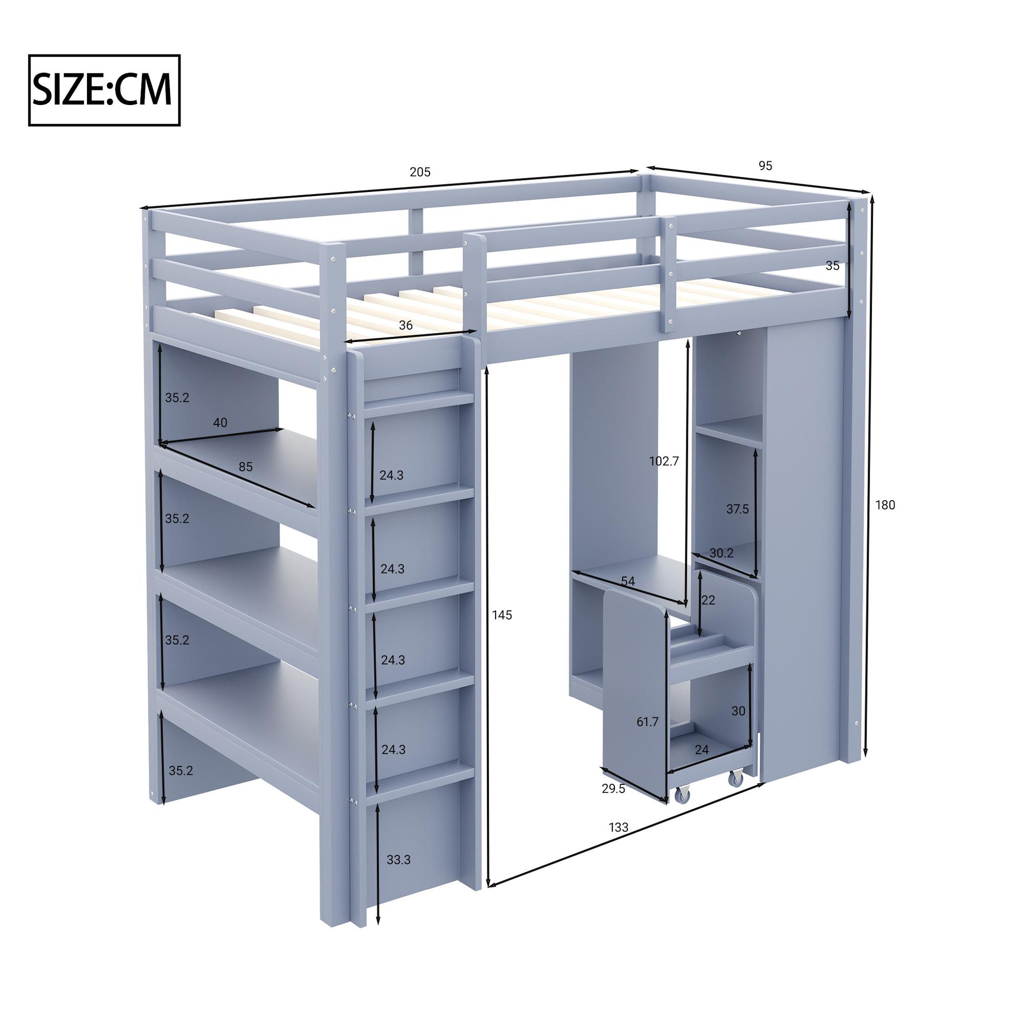 Voir la diapositive 3 : MERAX Lit mezzanine
