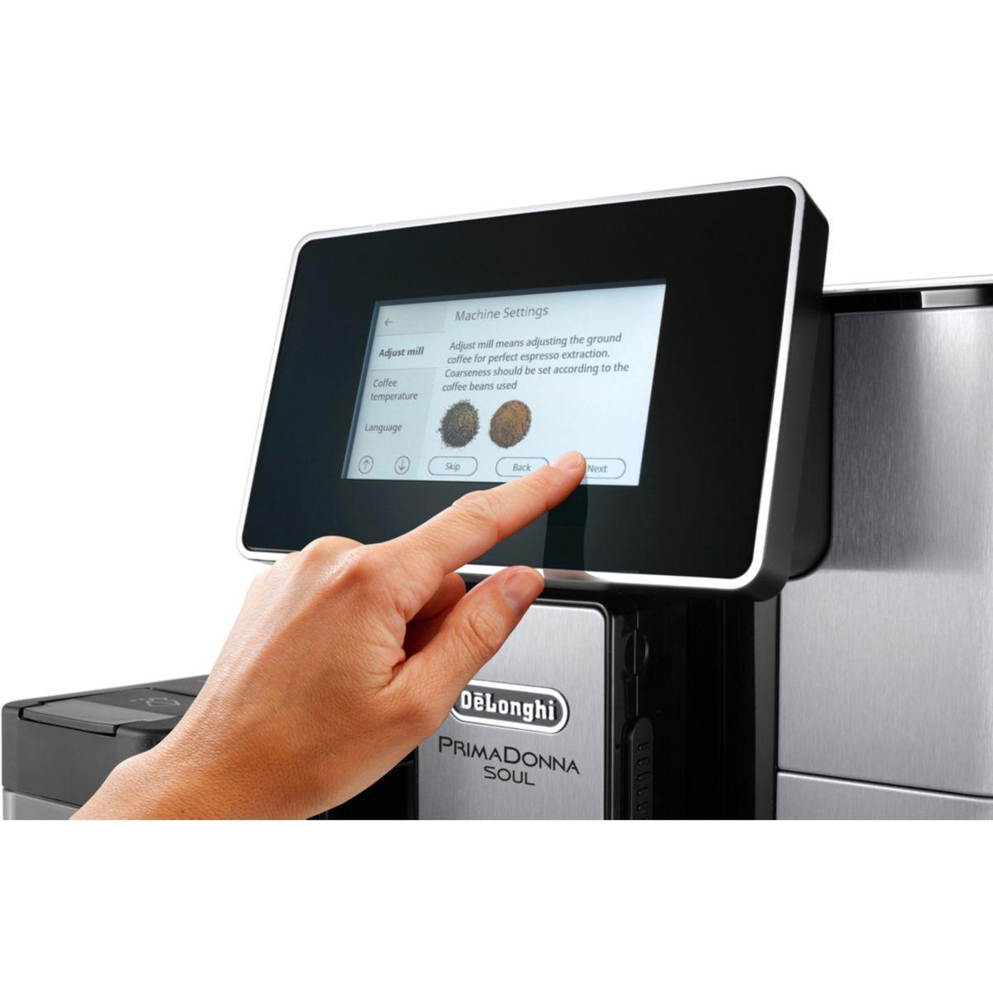 Voir la diapositive 3 : DELONGHI Expresso Broyeur Primadonna Soul ECAM610.75.MB noir