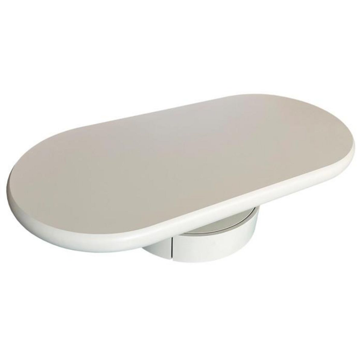 Paris Prix Table Basse Ovale Avec Tiroirs  Donna  120cm Crème