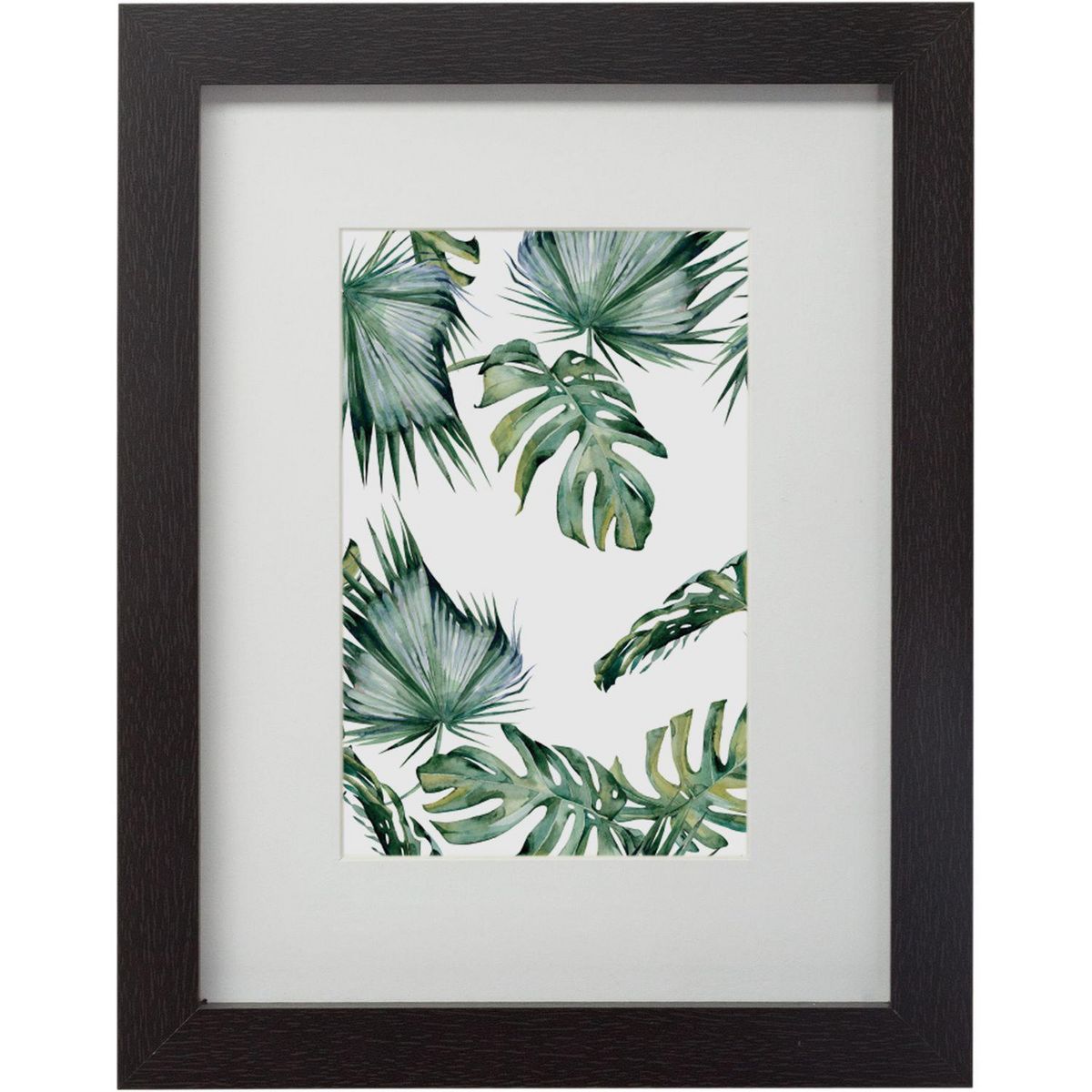 ATMOSPHERA 5 Cadres photos muraux Tropical - Noir