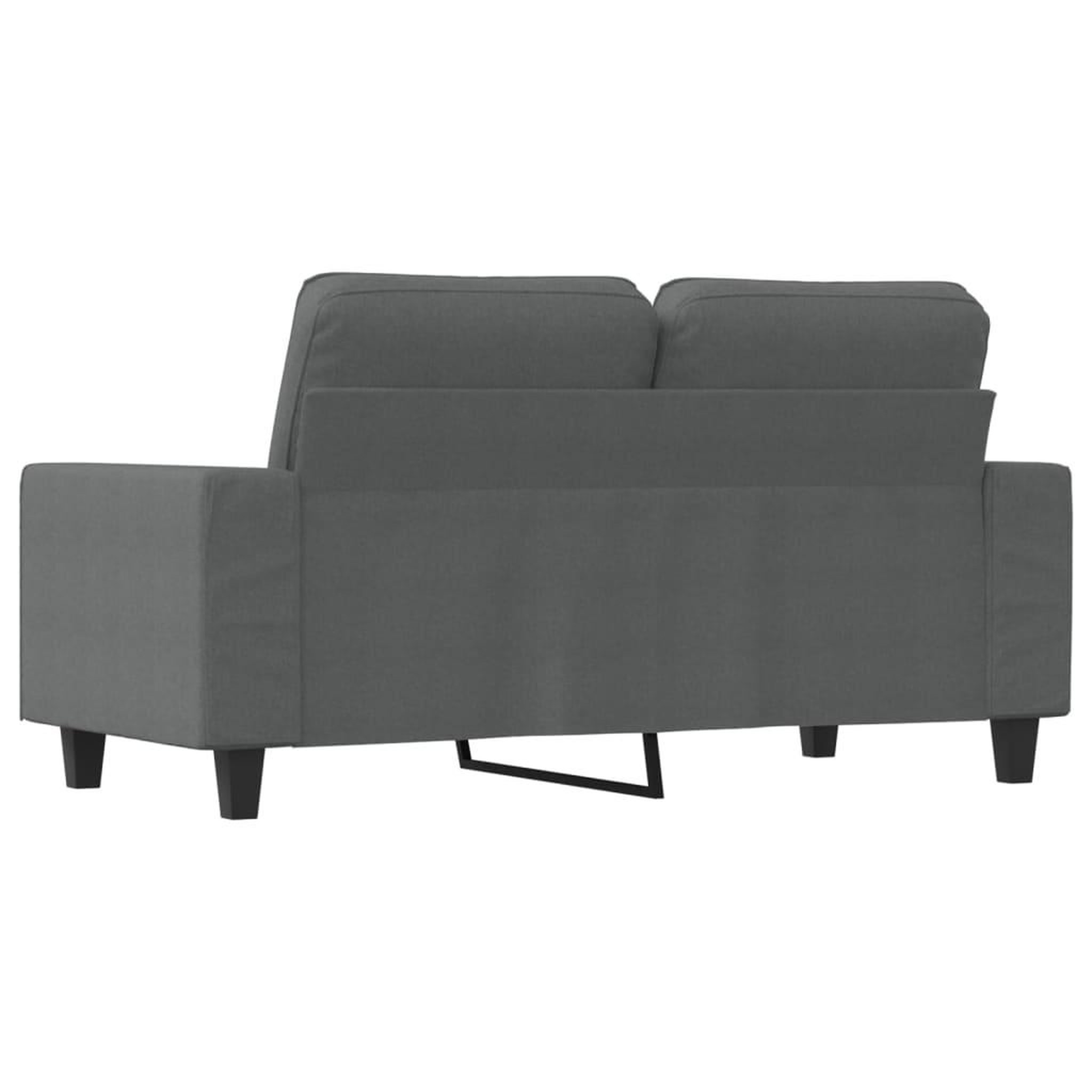Voir la diapositive 5 : VIDAXL Canape a 2 places Gris fonce 120 cm Tissu
