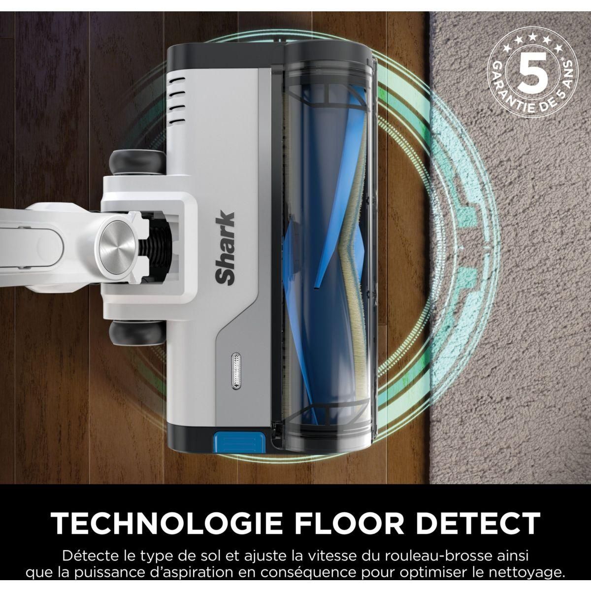 Shark Aspirateur balai IZ380EUT PowerPro Pet avec brosse motorisée pour poils d'animaux