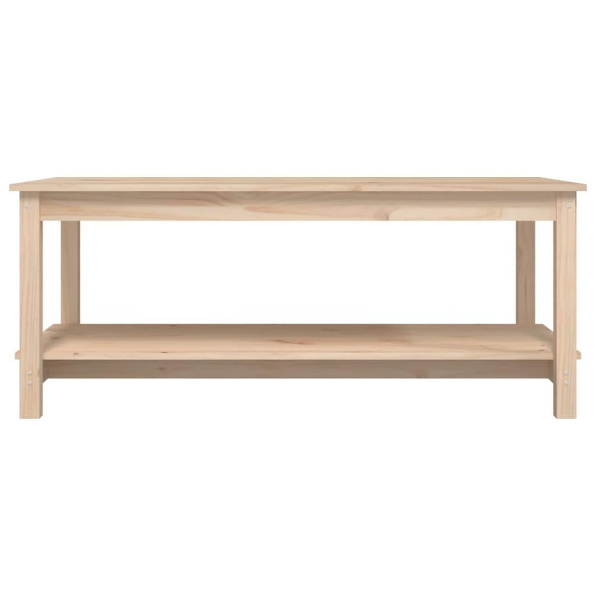 VIDAXL Table basse 110x55x45 cm Bois massif de pin