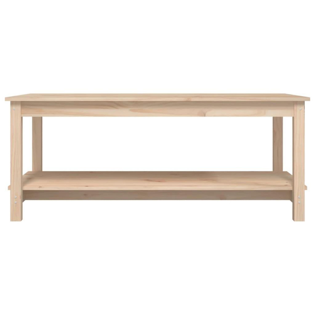 VIDAXL Table basse 110x55x45 cm Bois massif de pin