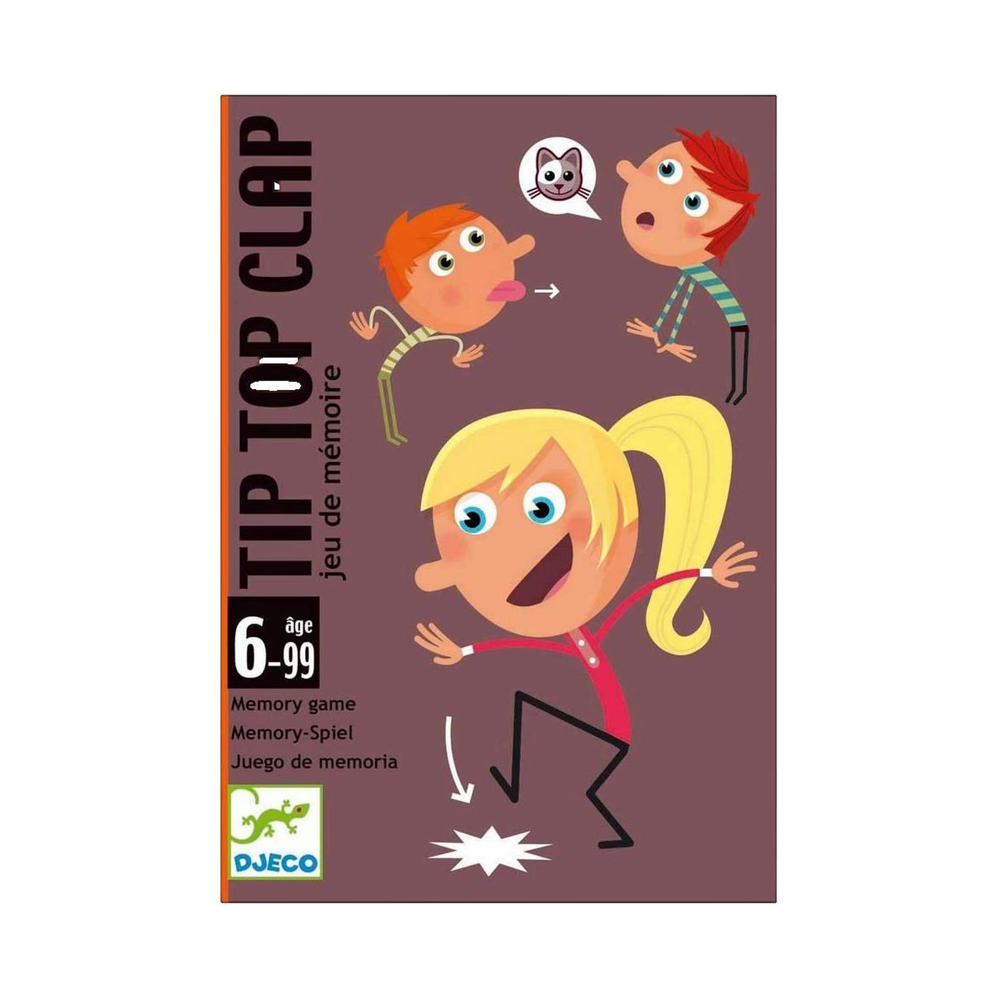 Voir la diapositive 2 : Djeco Jeu de cartes de memoire Tip Top Clap