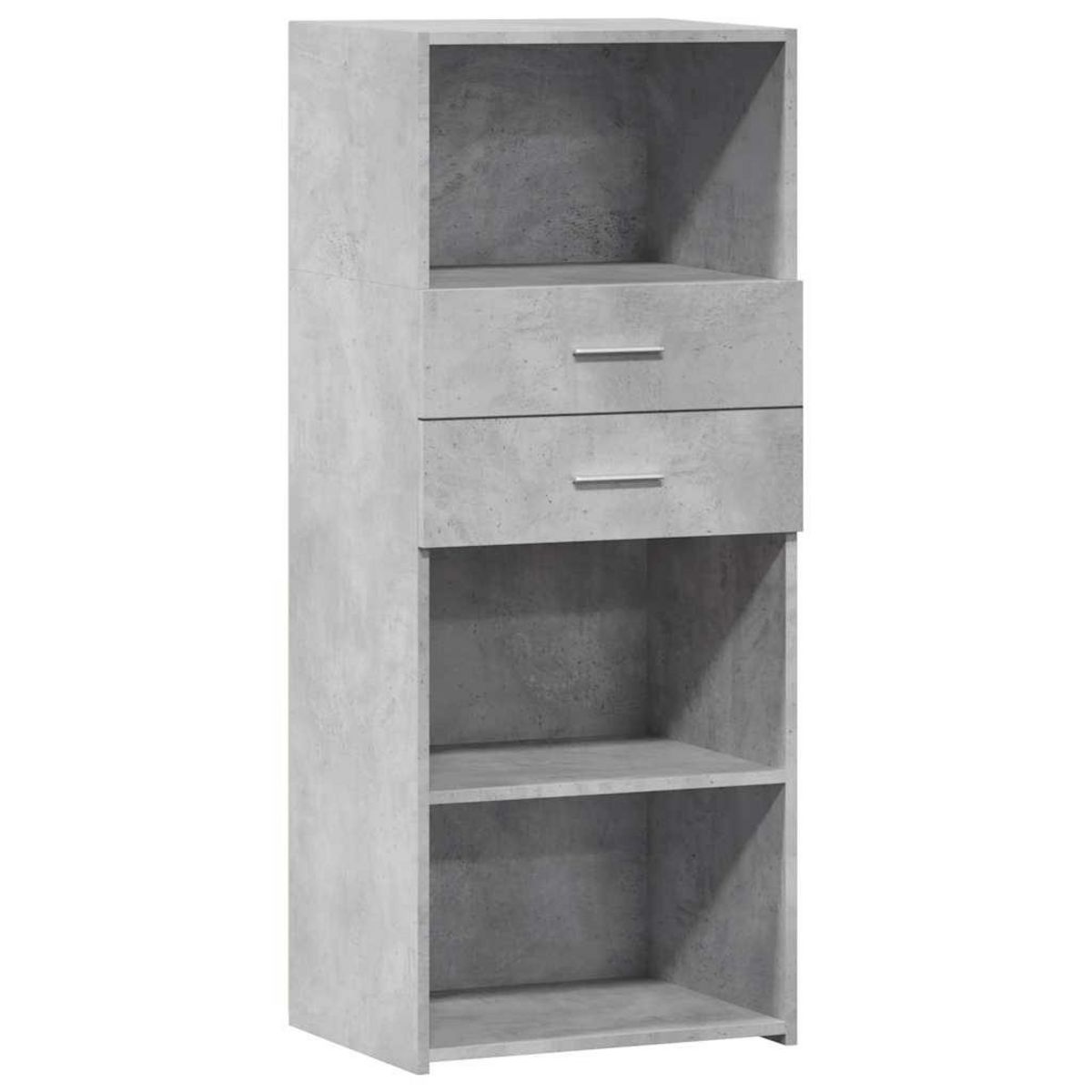 VIDAXL Buffet haut gris beton 50x42,5x124 cm bois d'ingenierie