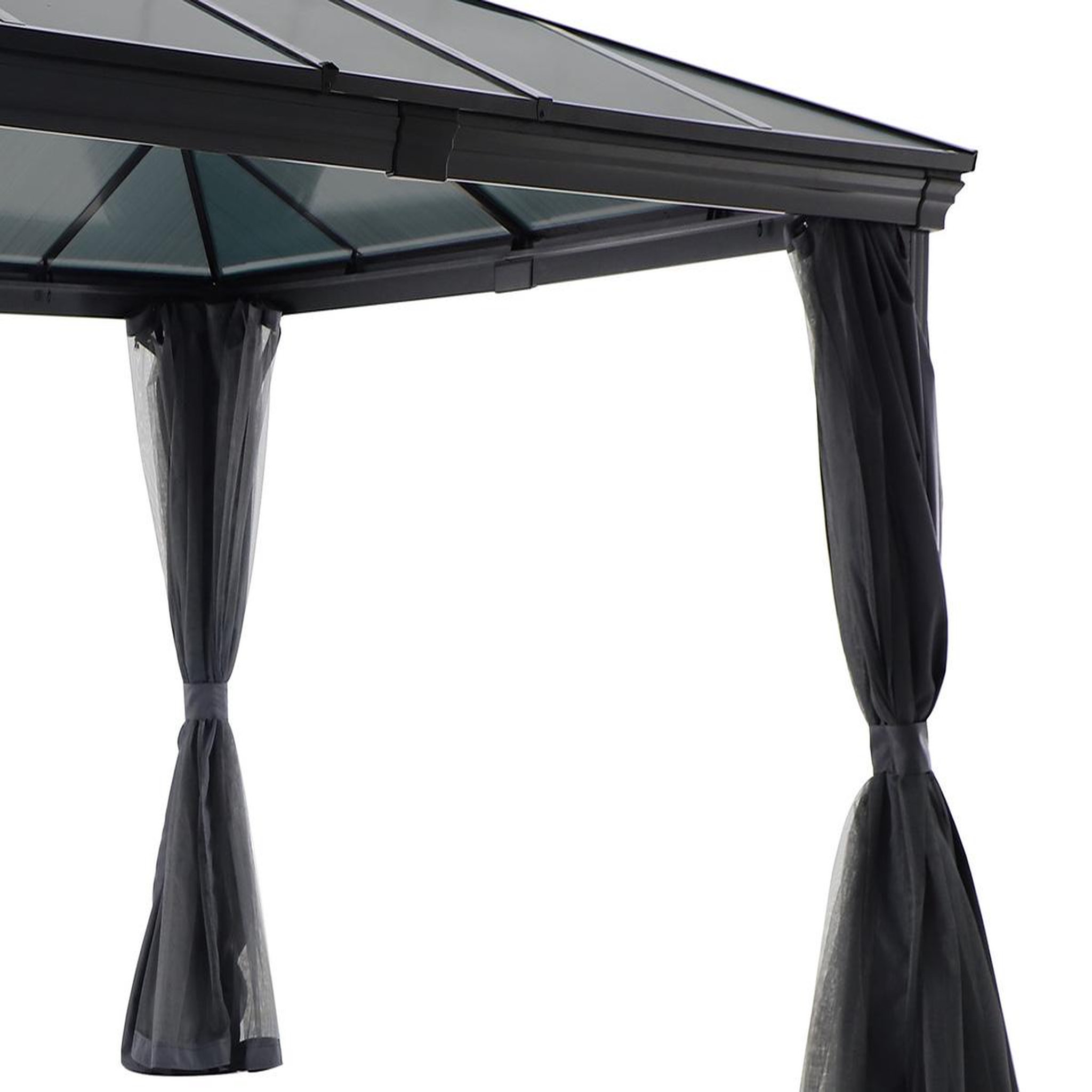 Voir la diapositive 3 : HESPERIDE Tonnelle de jardin en aluminium belize - 3 x 3,6 m - hespéride