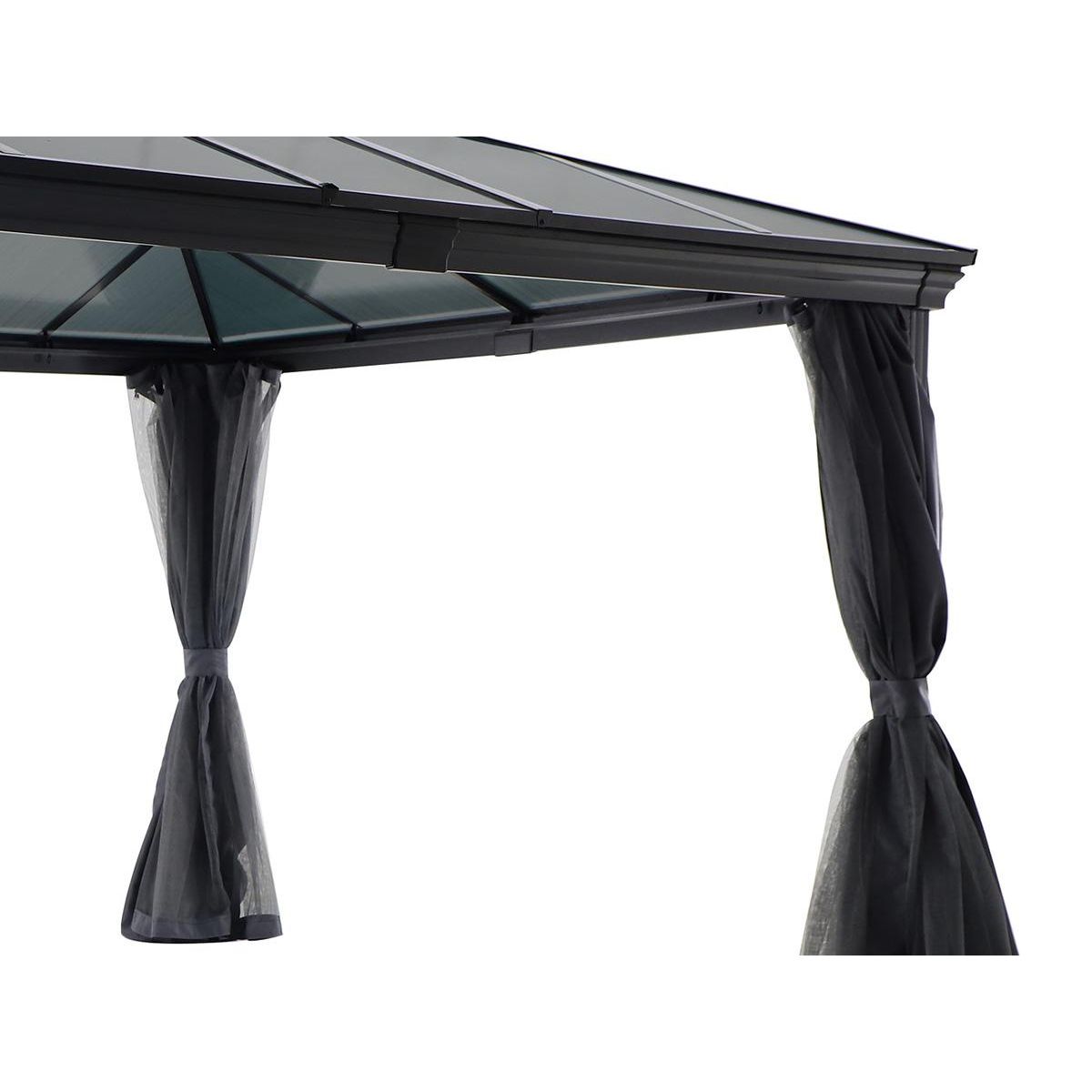 HESPERIDE Tonnelle de jardin en aluminium Belize - 3 x 3,6 m - Hespéride