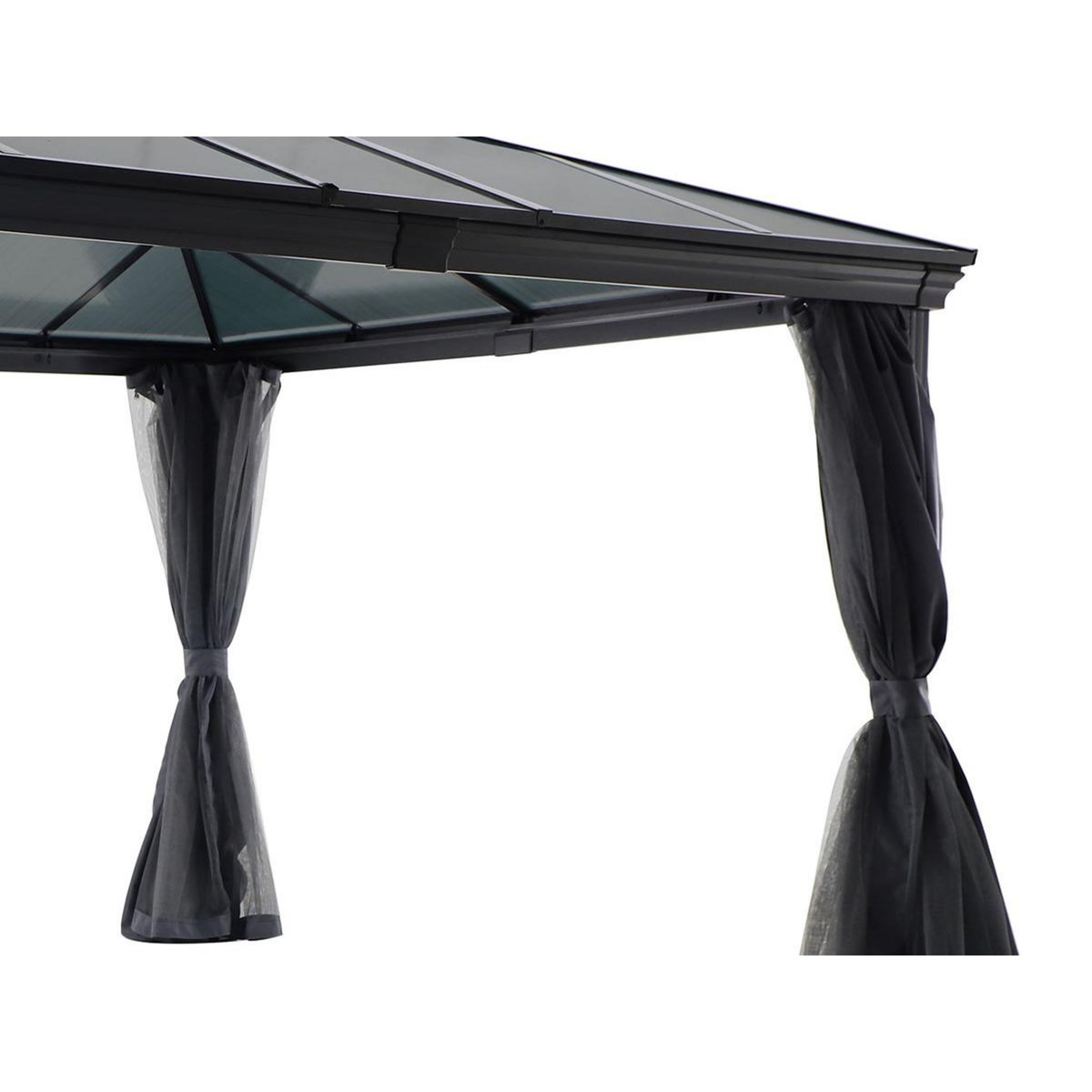 HESPERIDE Tonnelle de jardin en aluminium Belize - 3 x 3,6 m - Hespéride