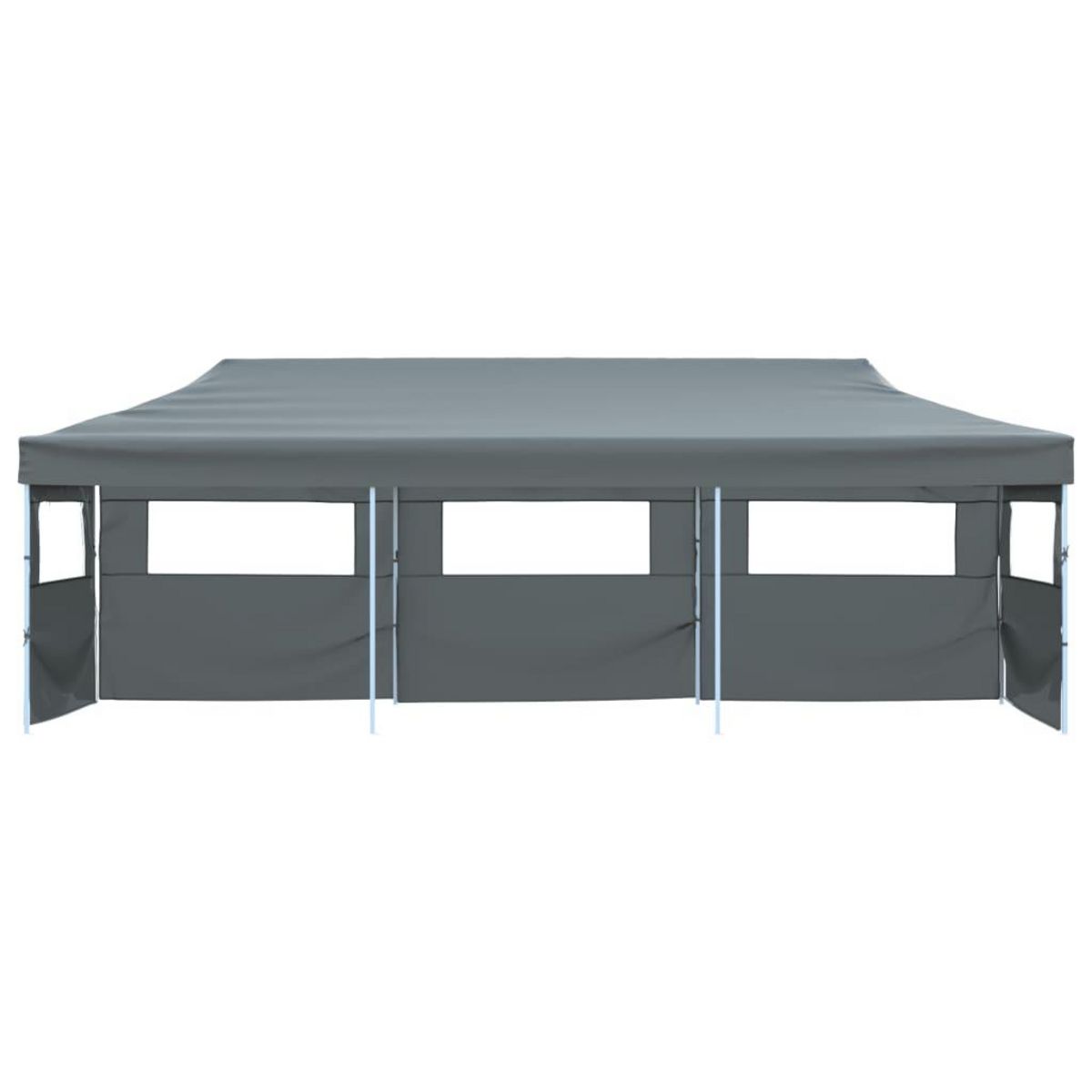 VIDAXL Tente de reception pliable avec 5 parois 3 x 9 m Anthracite