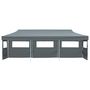 Voir la diapositive 2 : VIDAXL Tente de reception pliable avec 5 parois 3 x 9 m Anthracite