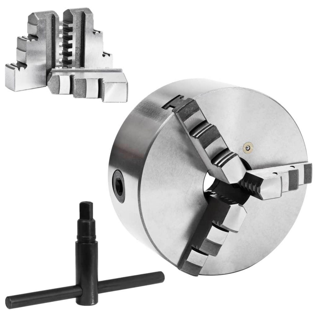 VIDAXL Mandrin de tour auto-centrant a 3 machoires 160 mm Acier
