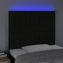 Voir la diapositive 3 : VIDAXL Tete de lit a LED Noir 100x5x118/128 cm Tissu