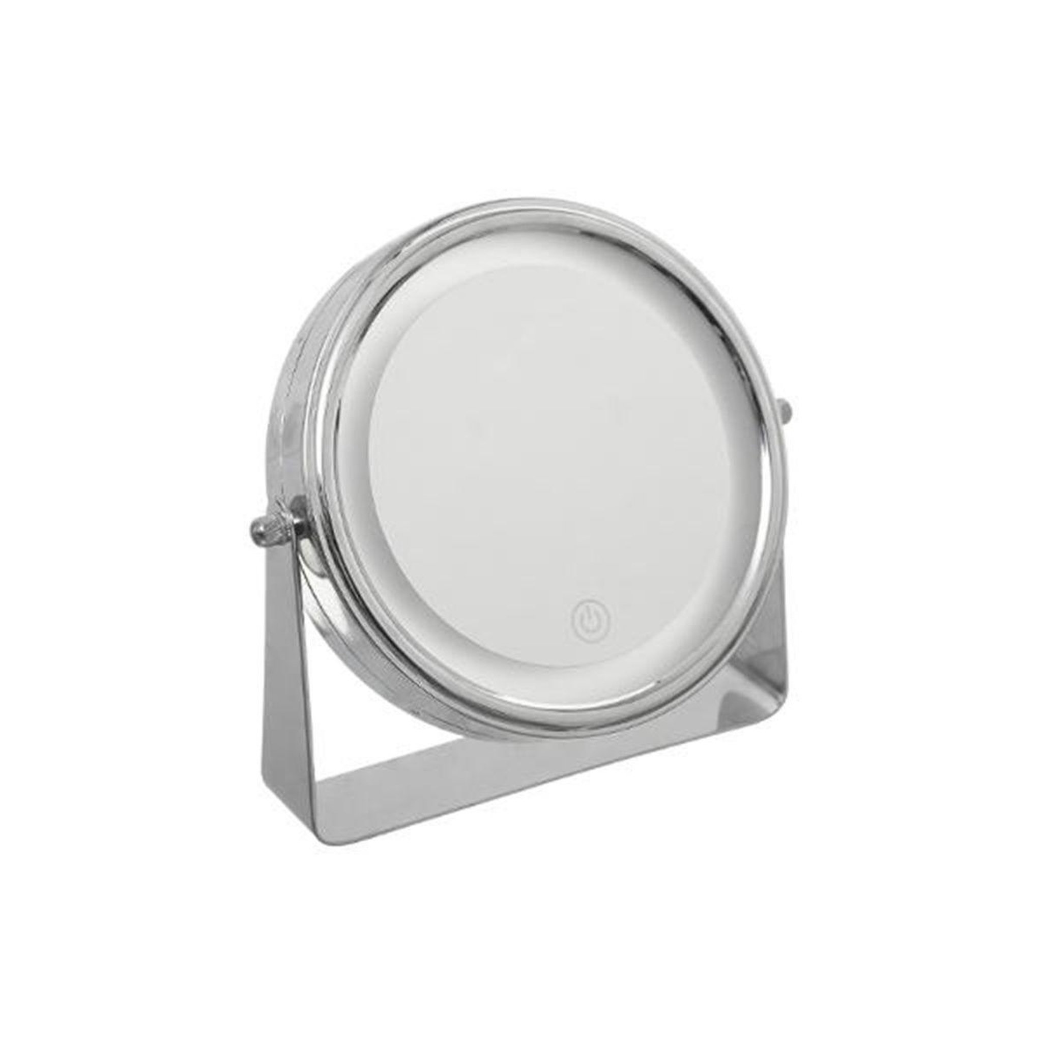 FIVE Miroir sur pied pivotant tactile  led  20cm argent