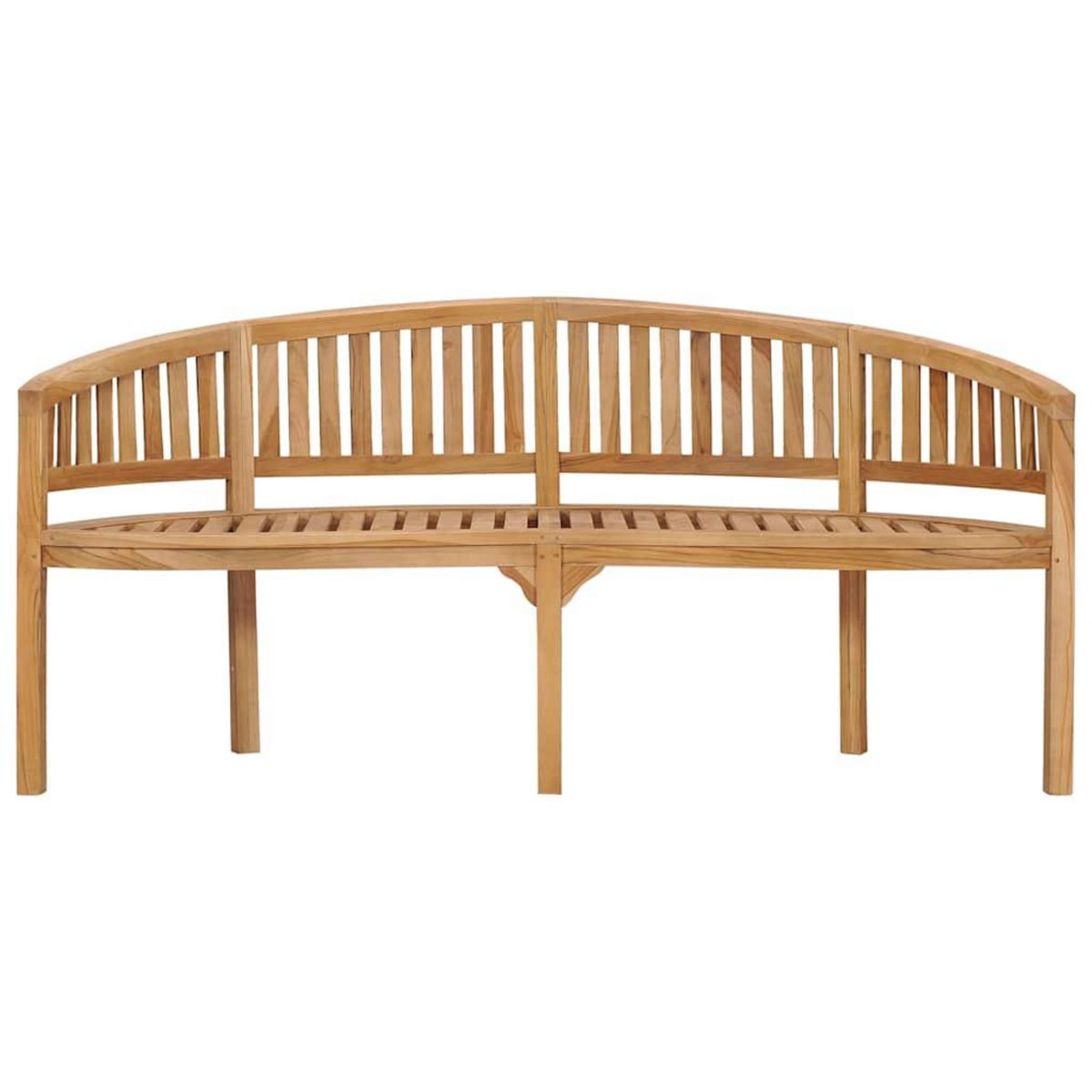 VIDAXL Banc de jardin en forme de banane 180 cm bois de teck solide