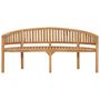 Voir la diapositive 4 : VIDAXL Banc de jardin en forme de banane 180 cm bois de teck solide