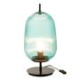 Voir la diapositive 2 : Paris Prix Lampe à Poser en Verre  Oasis II  45cm Bleu