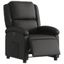 Voir la diapositive 3 : VIDAXL Fauteuil inclinable electrique noir cuir veritable