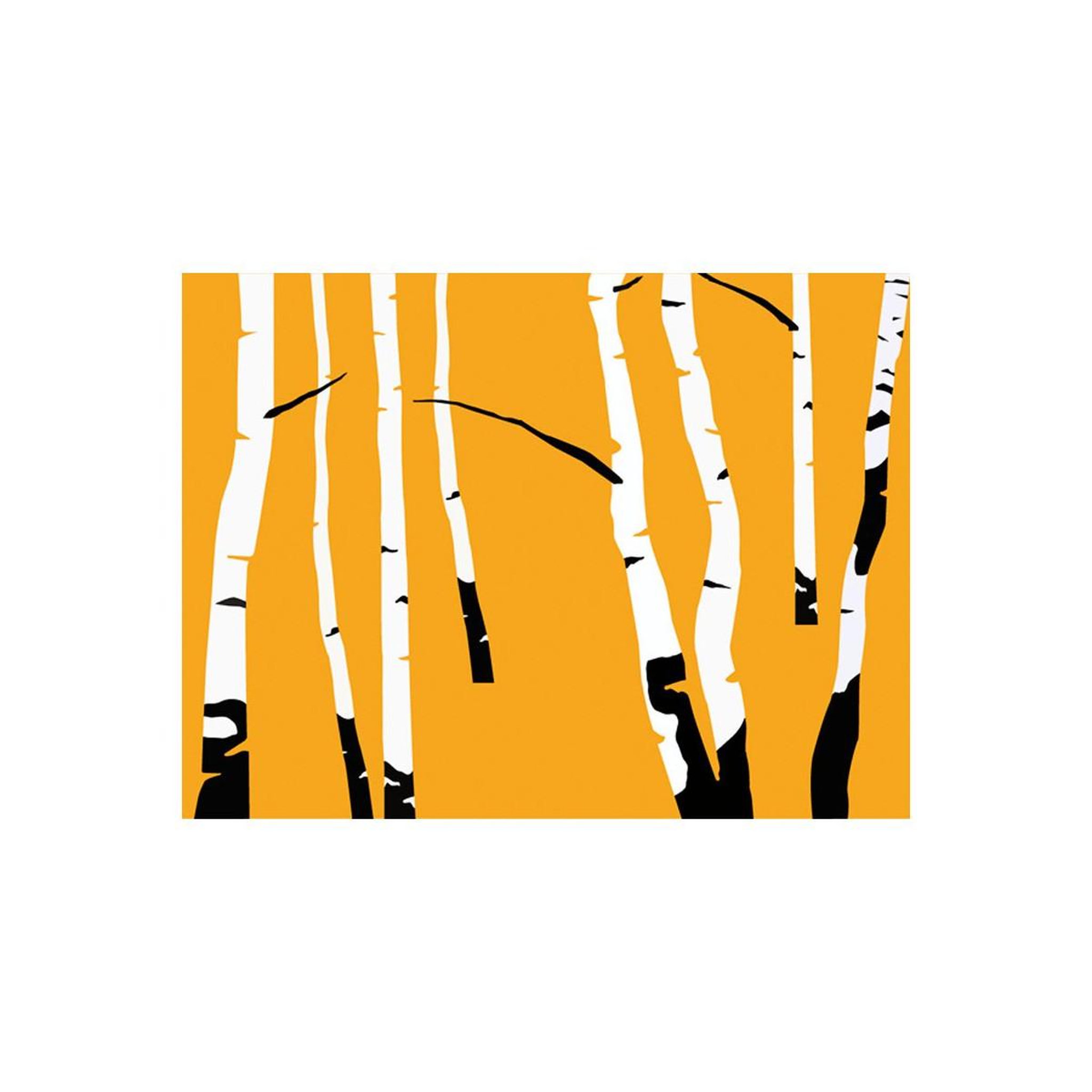 Voir la diapositive 2 : Paris Prix Papier Peint  Birches on the Orange Background